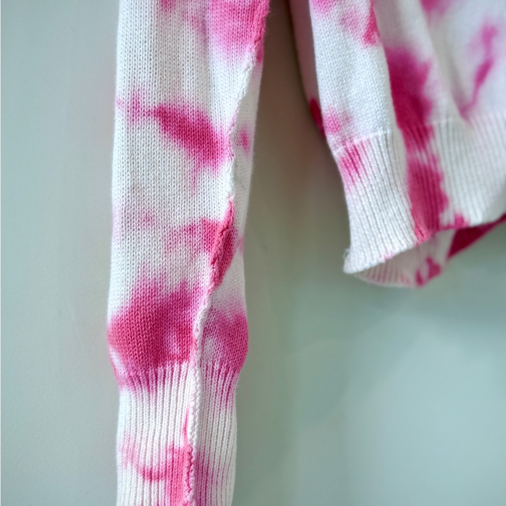 Michael Stars Pink Tie-Dye Button Down Sweater Cardigan - Picture 9 of 10